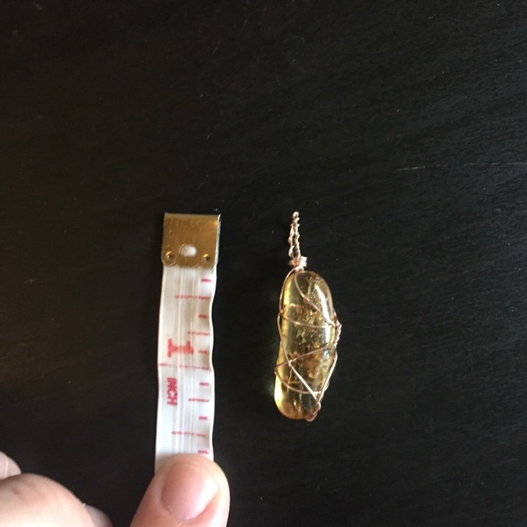 3/$20 ⚡️ Copal Amber wire wrapped pendant - Picture 3 of 4